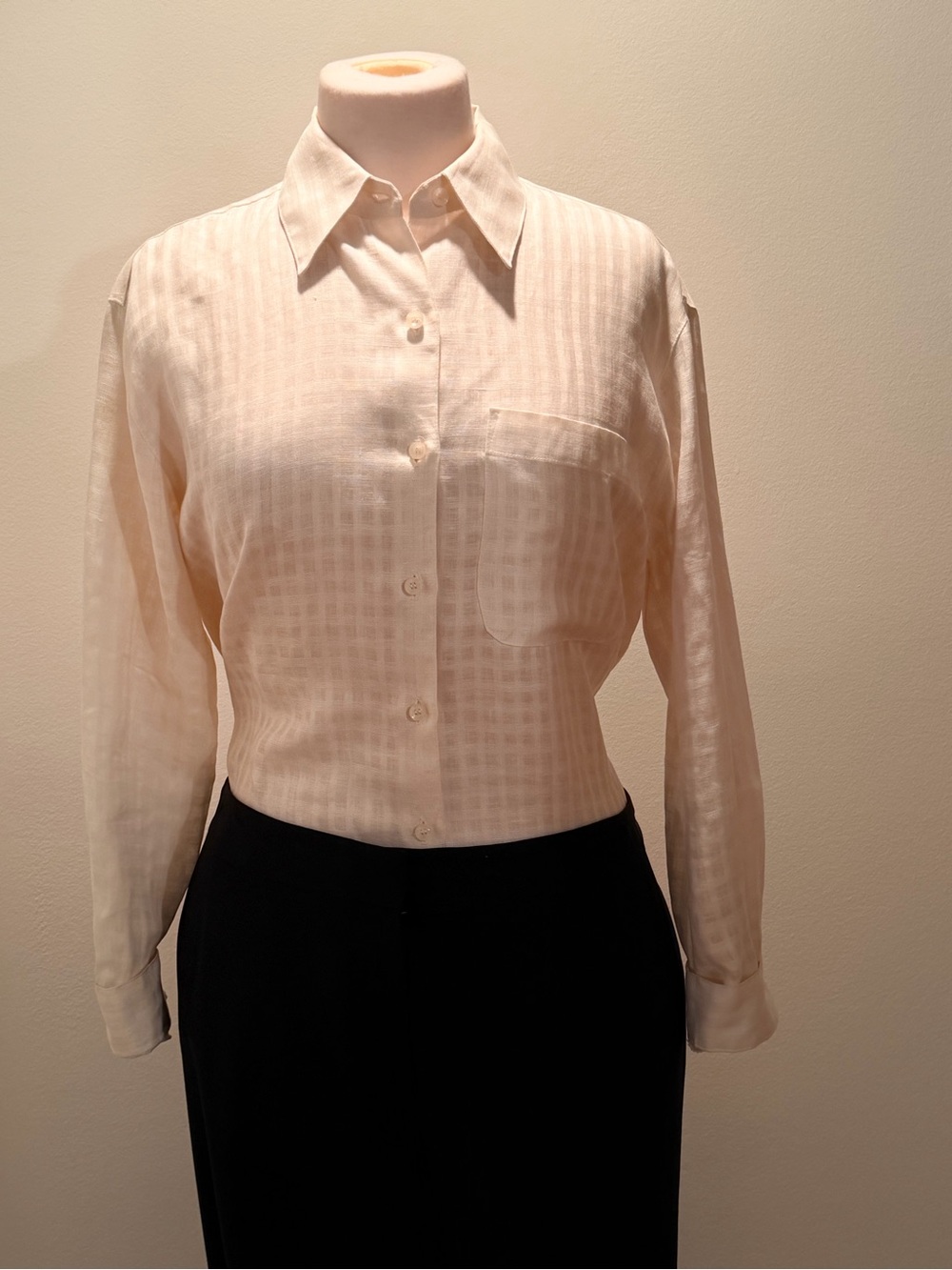 Liz Claiborne Soft Ivory Button-Down Shirt